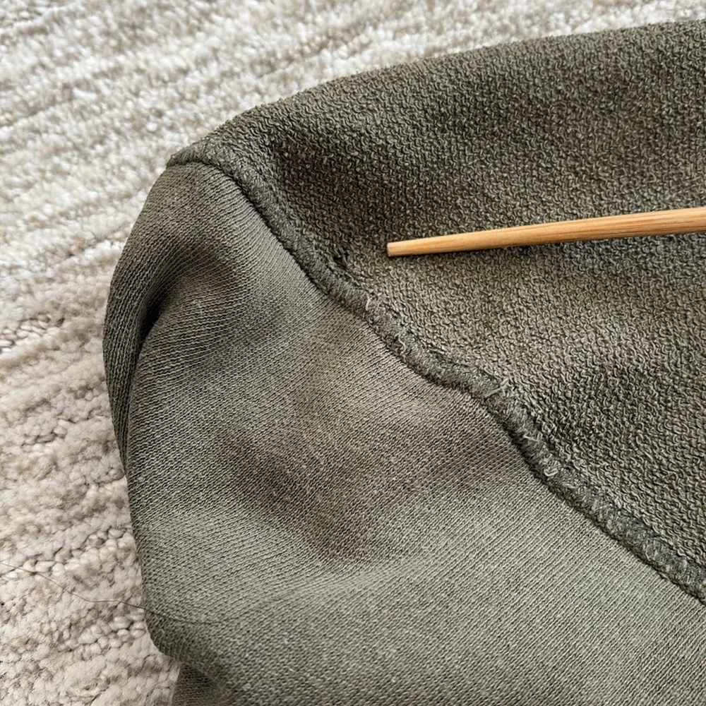 Free People Hooded Snap Draped Cardigan Jacket Size M Linen French Terry Mix - Picture 9 of 15